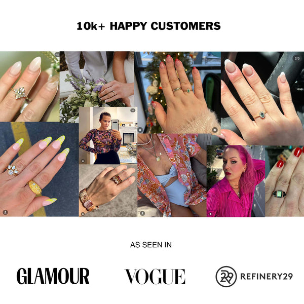 Rose Gold Rainbow Moonstone Cocktail Ring | La Kaiser