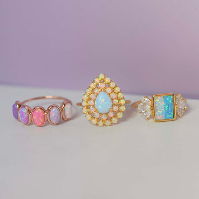 Rose Gold Opal Ombre Candy Band
