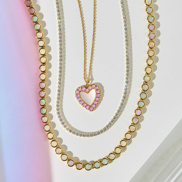 Opal & Pearl Heart Of the Ocean Pendant - La Kaiser