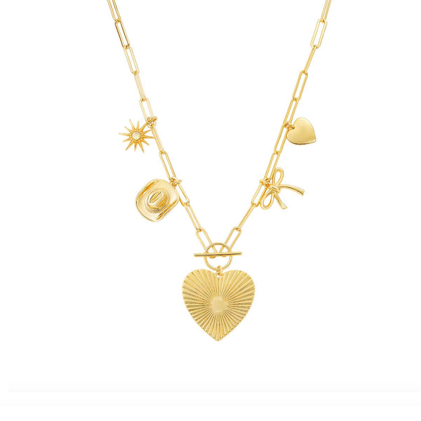 The Laura Heart Charm Necklace - La Kaiser