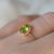 14kt Peridot & Diamond Verde Ring