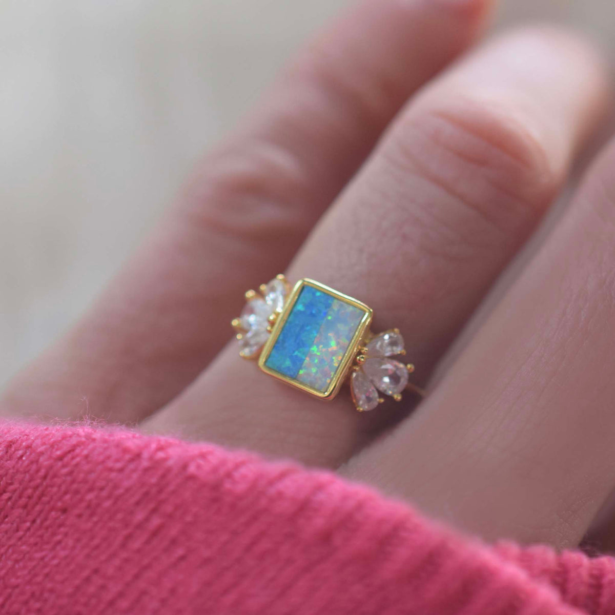 Opal Ombre Empress Ring