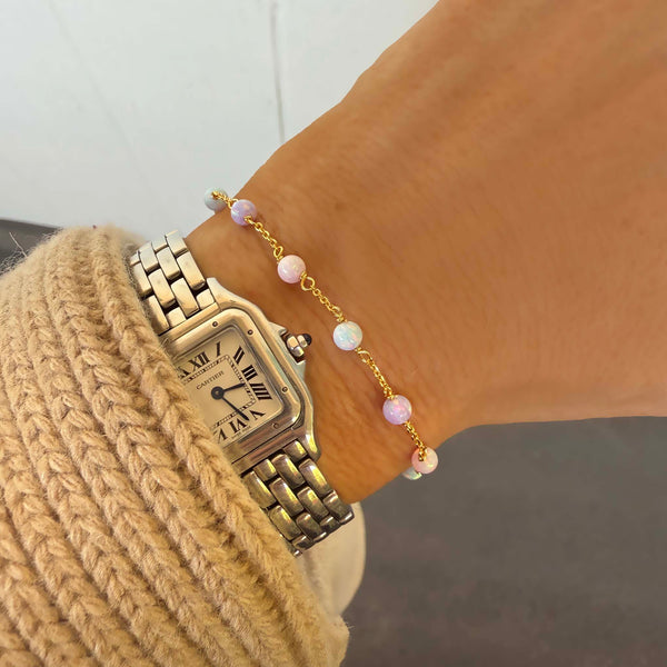 Pastel Opal Gum Drop Bracelet - La Kaiser