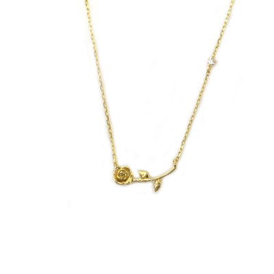 Solid Gold My Forever Sweet Rose Pendant