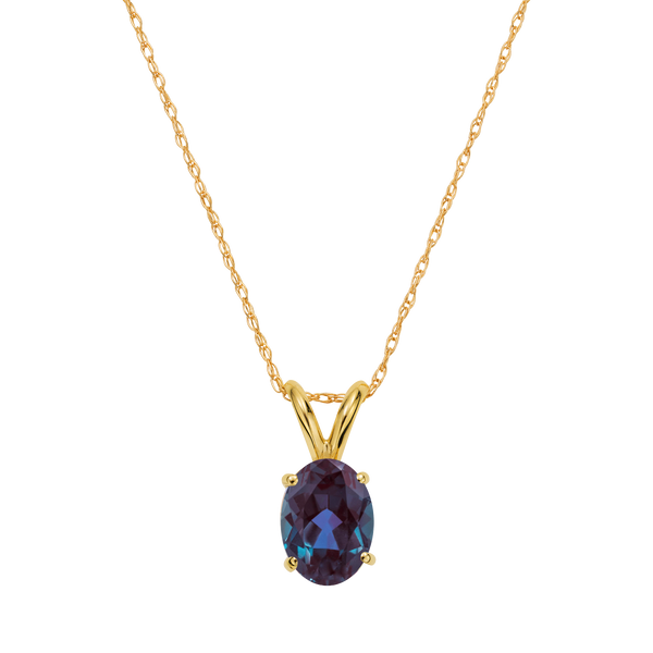 14kt Alexandrite Stone Forever Pendant La Kaiser