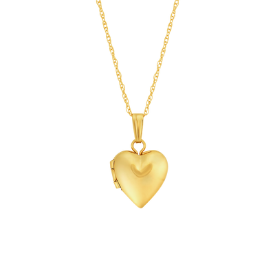 Solid 14kt Gold Mini Heart Locket