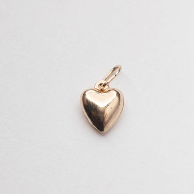 14kt Gold Puffed Heart Charm