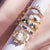 Rose Gold Opal & Diamond Whimsical Fleur Stacking Set