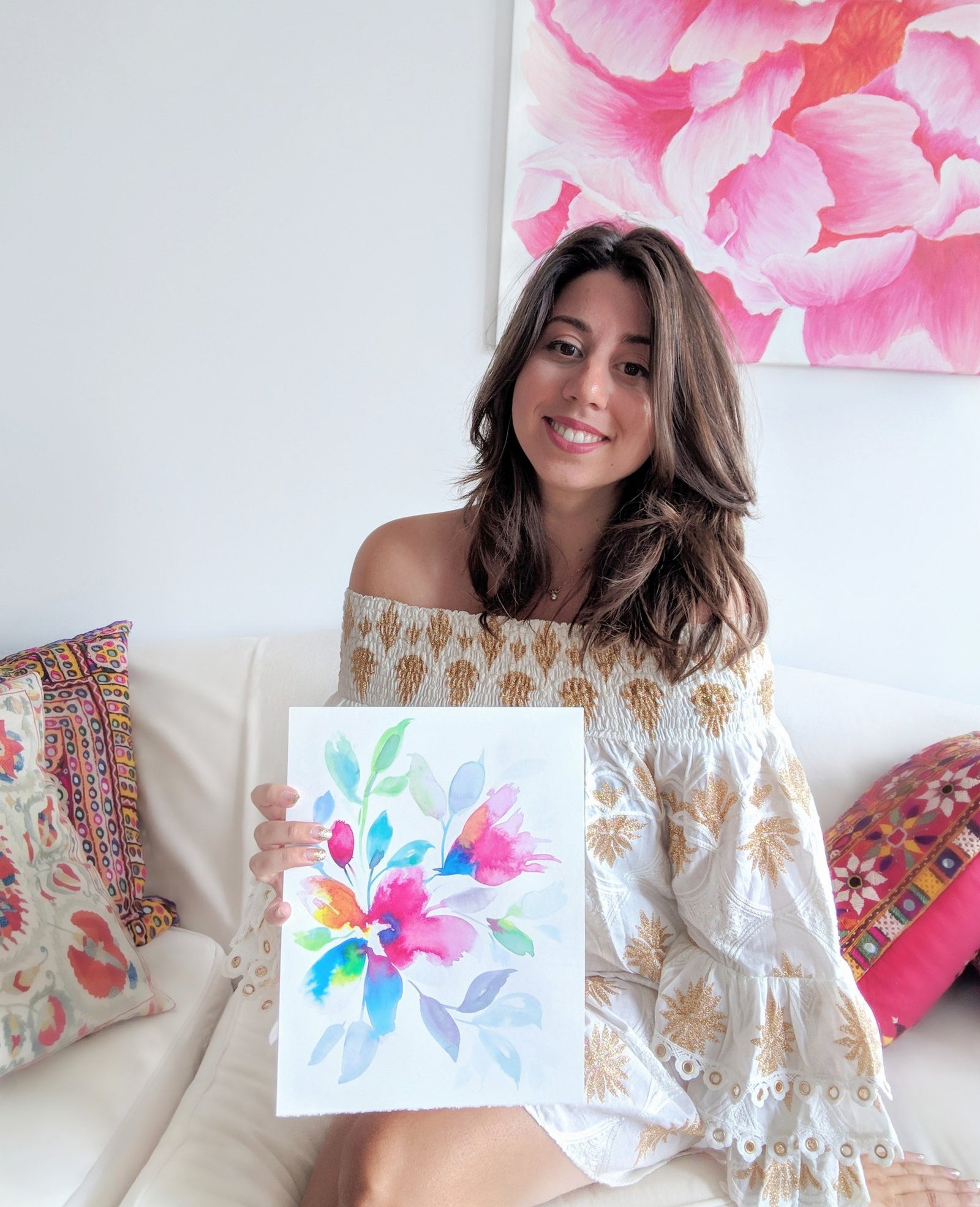 Collaboration with Watercolor Artist Bianca Rosen