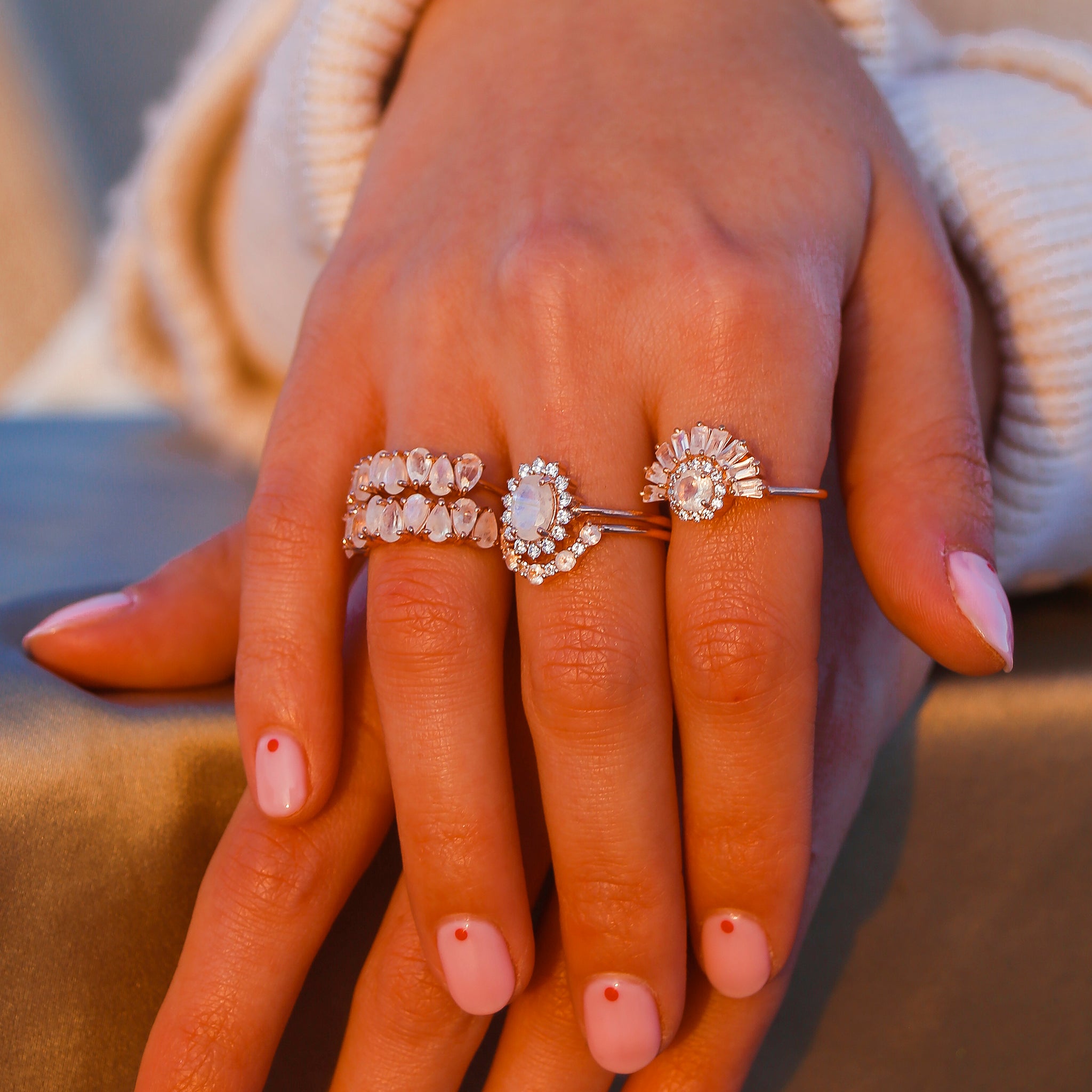 Rainbow moonstone sales ring meaning