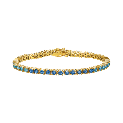 Blue Topaz Ombre Tennis Bracelet