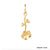 Solid Gold Birth Flower Charm