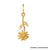 Solid Gold Birth Flower Charm