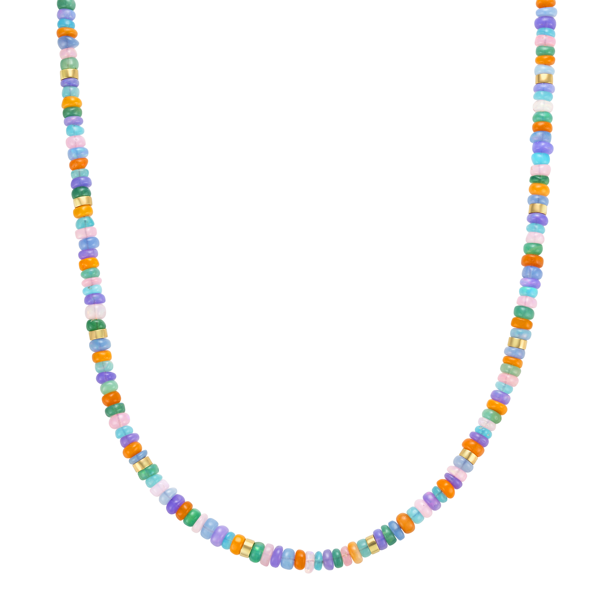 Pastel Colored San Todos Beaded Necklace