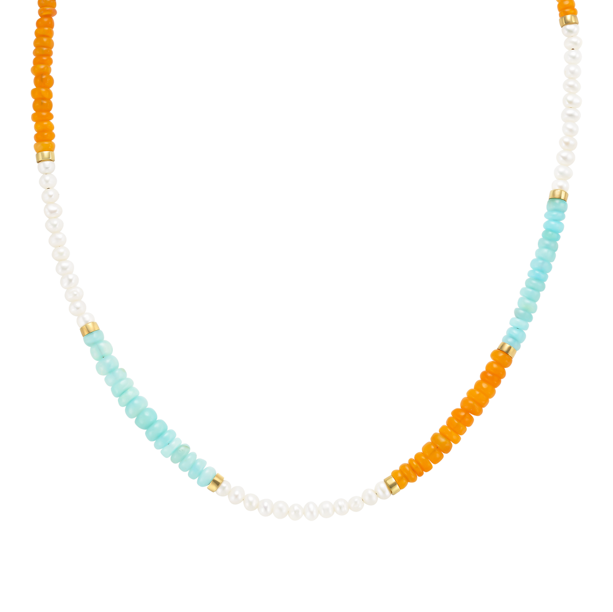 Opal, Pearl and Amazonite Cabo Pendant