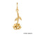 Solid Gold Birth Flower Charm