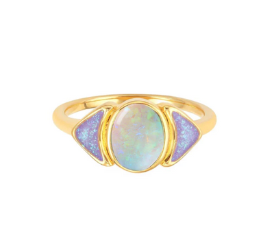 Opal Inlay Warrior Ring