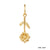 Solid Gold Birth Flower Charm