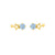 Solid Gold Celestial Birthstone Stud Earrings