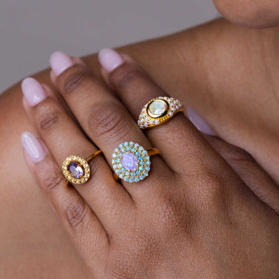 Angel Quartz and Opal St.Moritz Ring