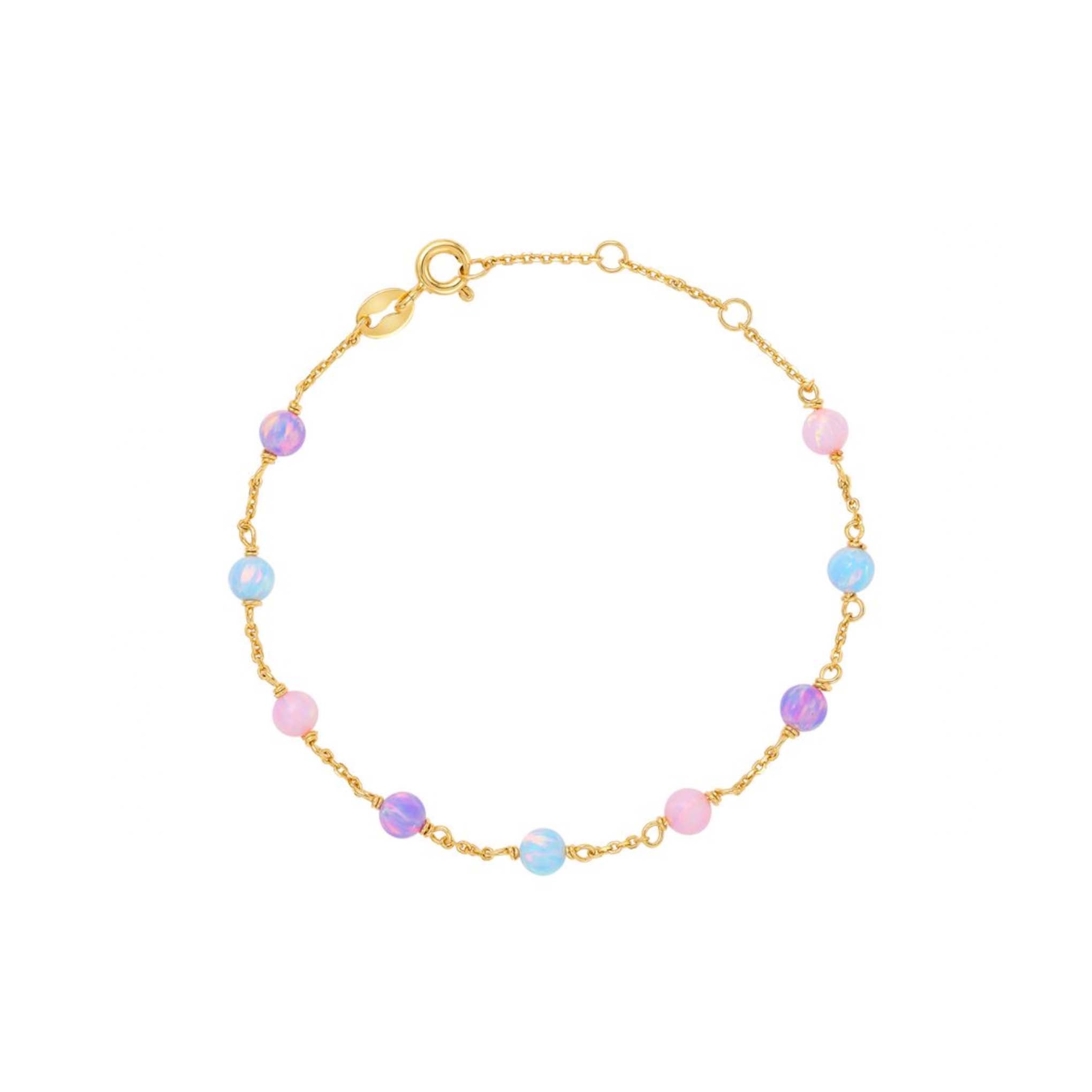 Pastel Opal Gum Drop Bracelet - La Kaiser