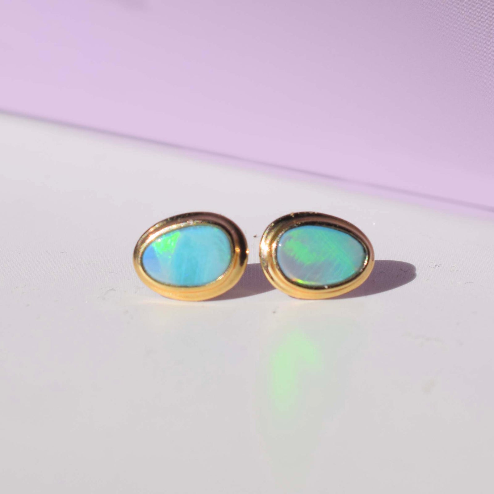 14kt Boulder Opal Memes Studs