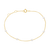 14kt Gold Minimalist Pearl Bracelet