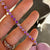 Rose Gold Pink Opal Ombre Tennis Bracelet
