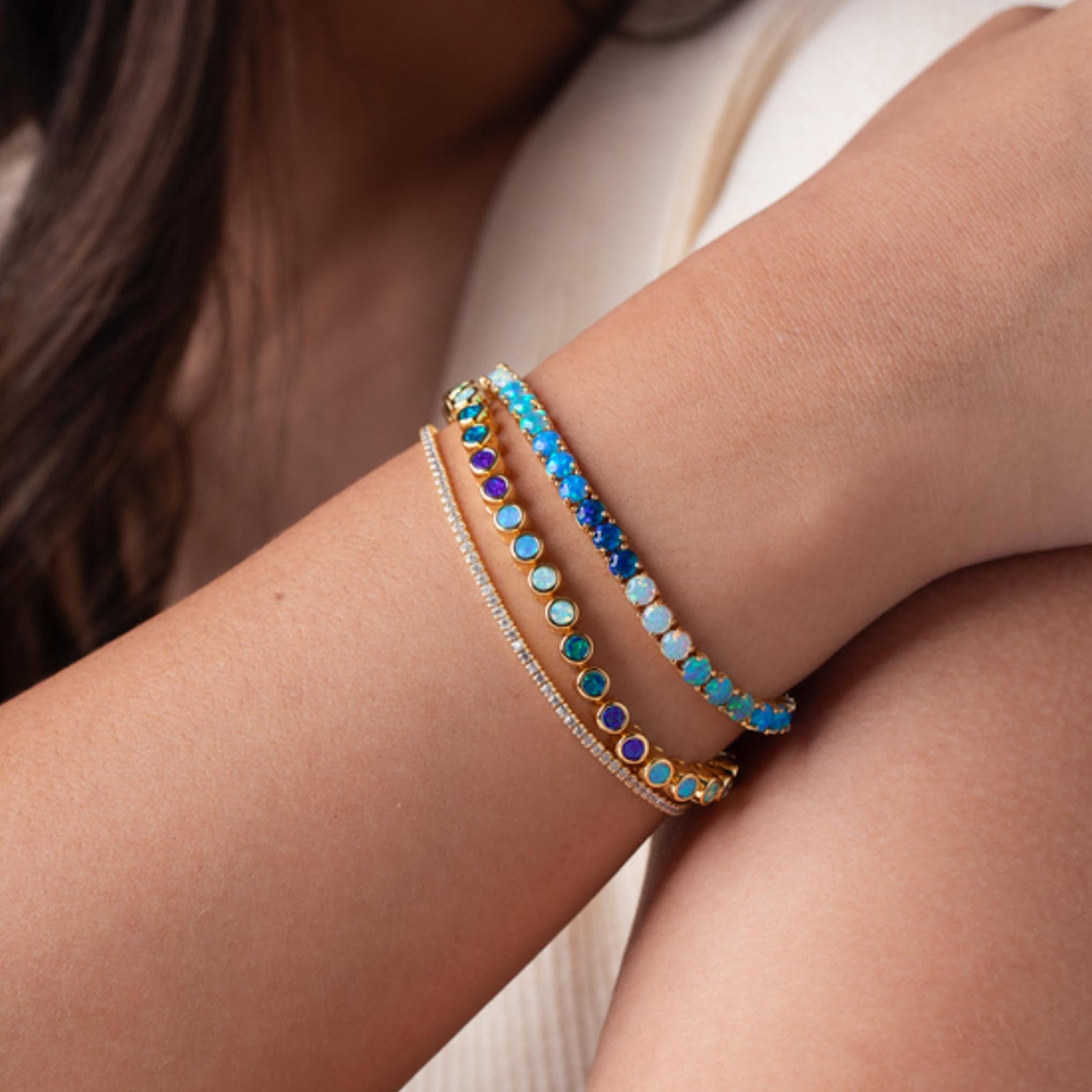 Blue Ombre Riviera Bracelet