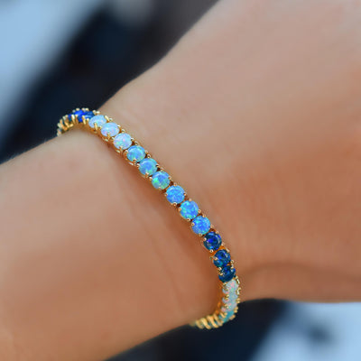 Blue Ombre Riviera Bracelet