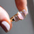 Sand Pink Cats Eye Gum Drop Ring