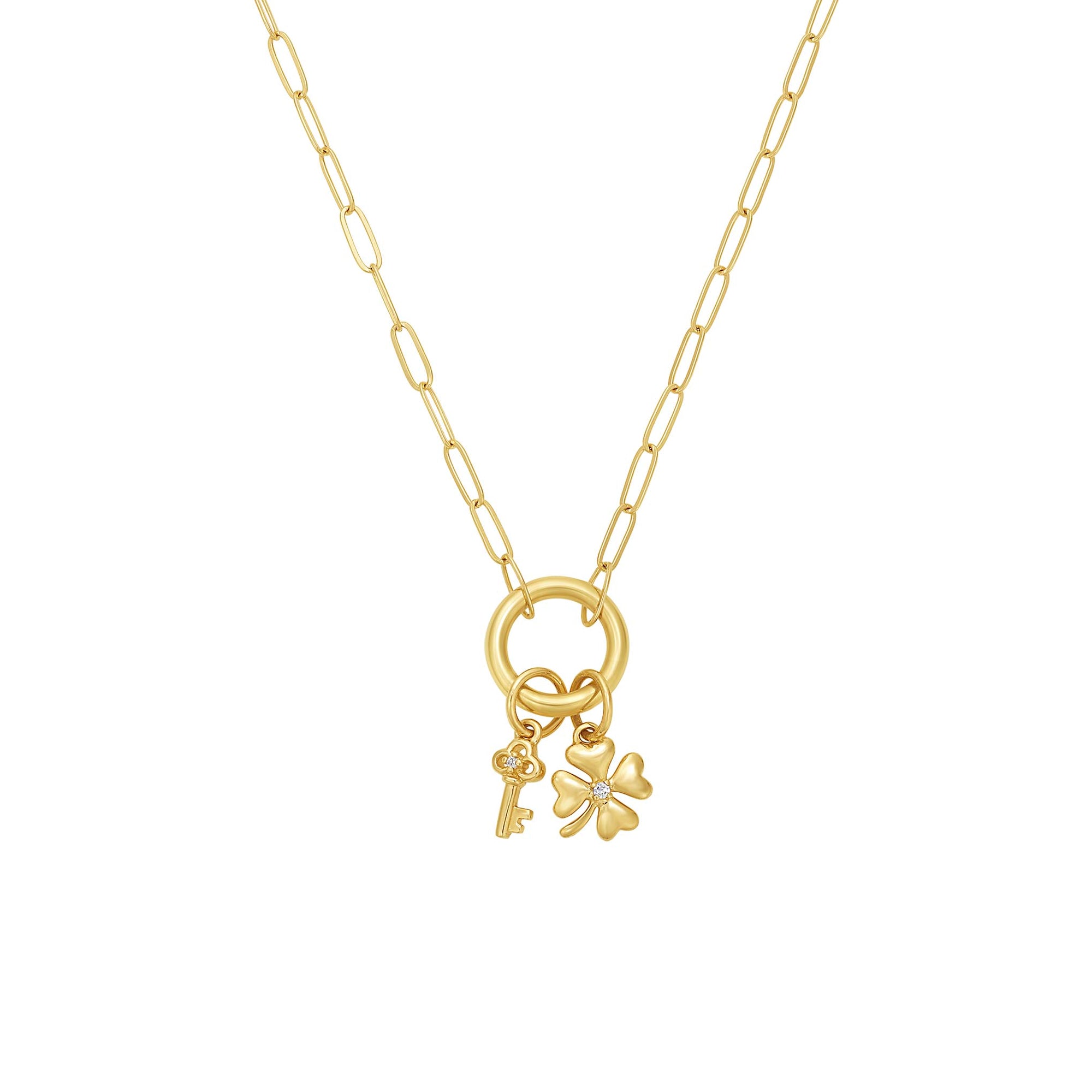 Solid Gold BYO Charm Pendant