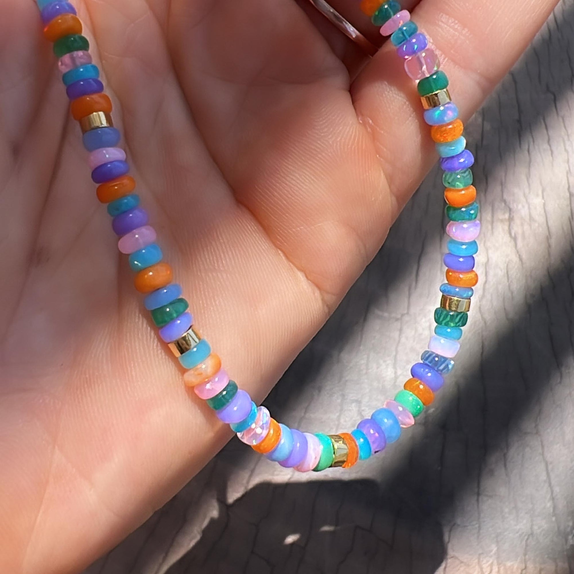 Pastel Colored San Todos Beaded Necklace