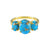 Copper Turquoise Gum Drop Ring