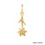 Solid Gold Birth Flower Charm
