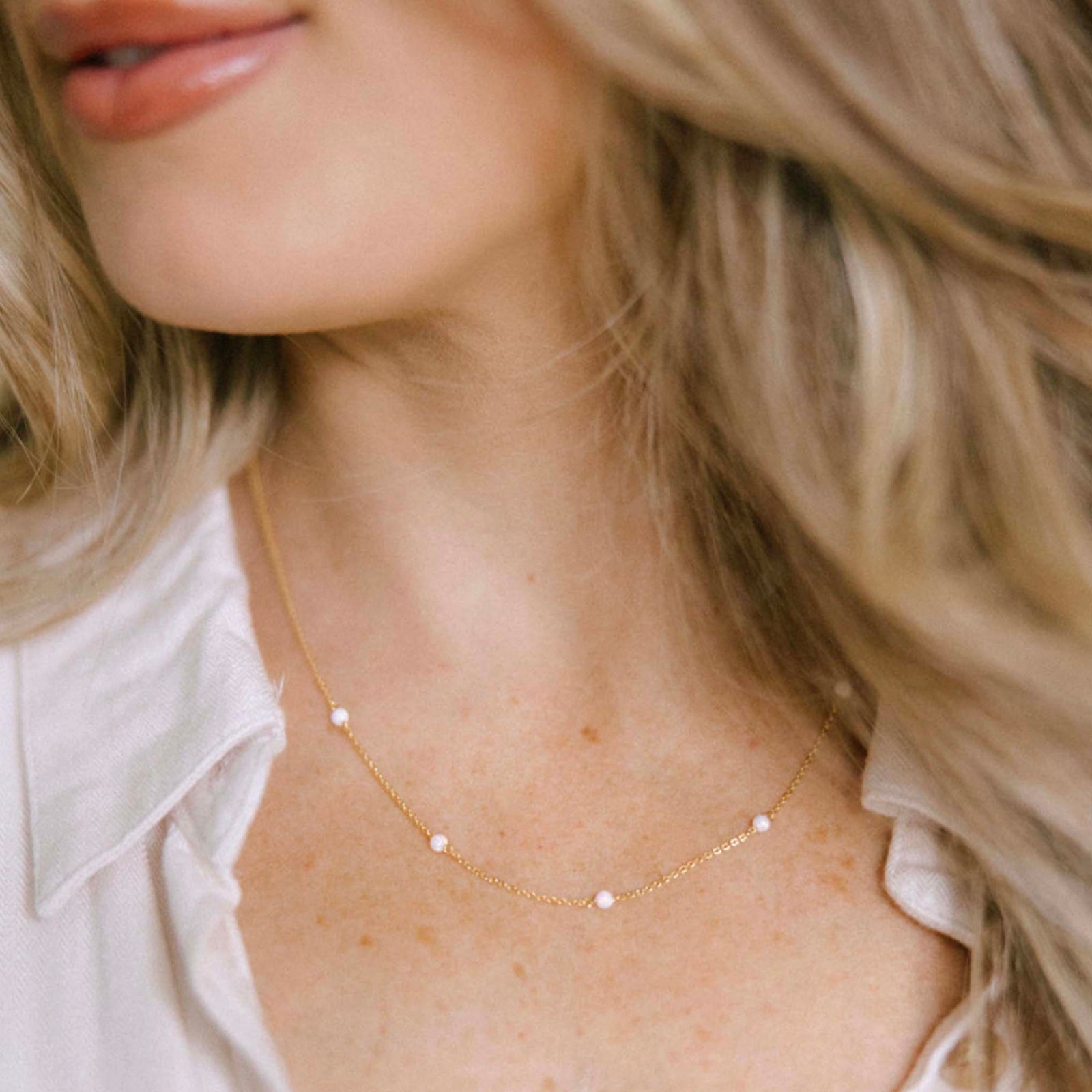 Minimalist Opal Necklace