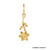 Solid Gold Birth Flower Charm