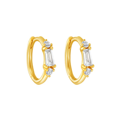 14kt Gold Demetria Hoops