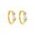 14kt Gold Demetria Hoops