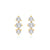 14kt Gold Diamond Lane Studs