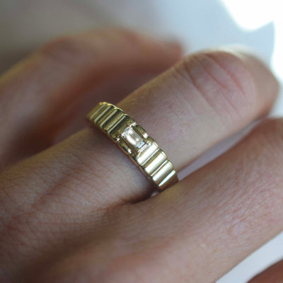 Modern French Juliet Diamond Ring