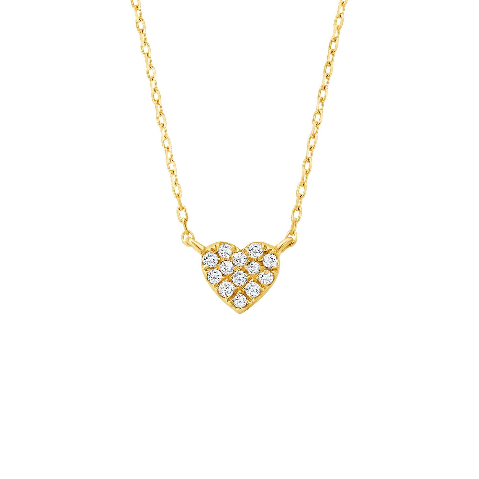 14kt Gold Forever Loved Diamond Heart Pendant