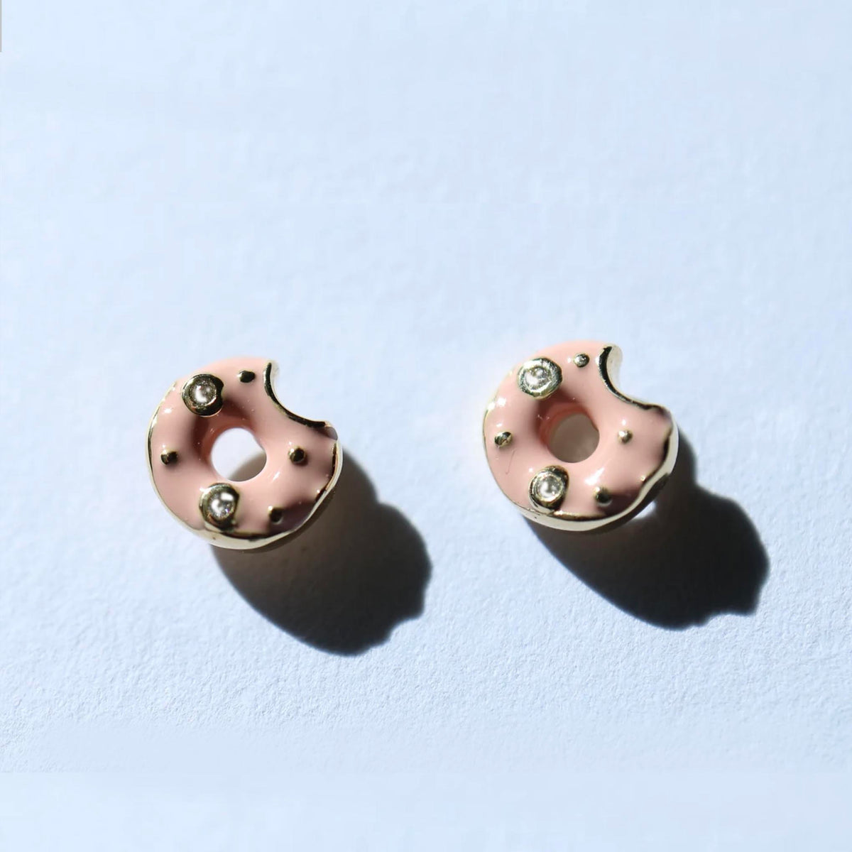 9kt Gold Donut Eat Me Cutie Studs