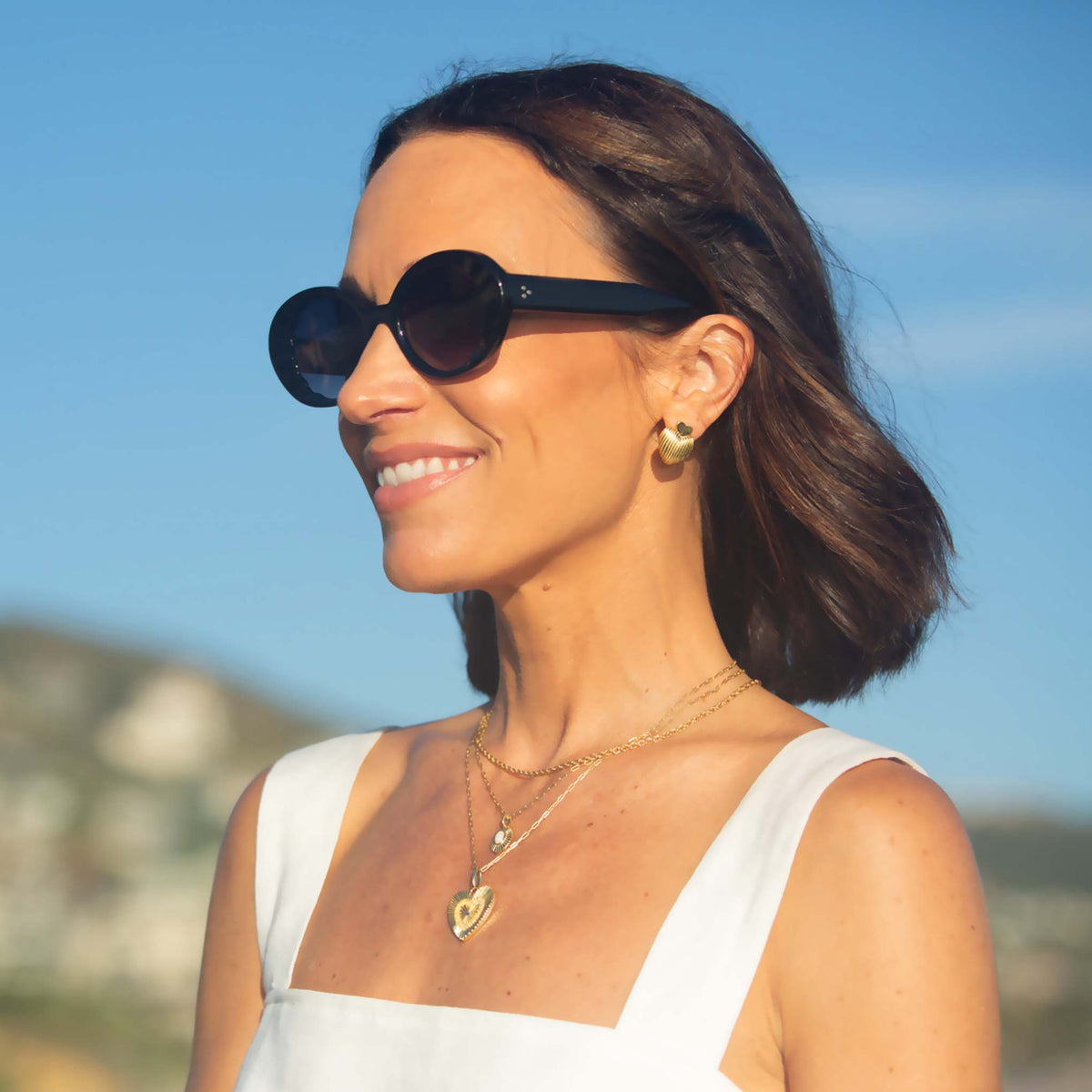 The Genevieve Heart Studs
