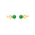 Solid Gold Celestial Birthstone Stud Earrings