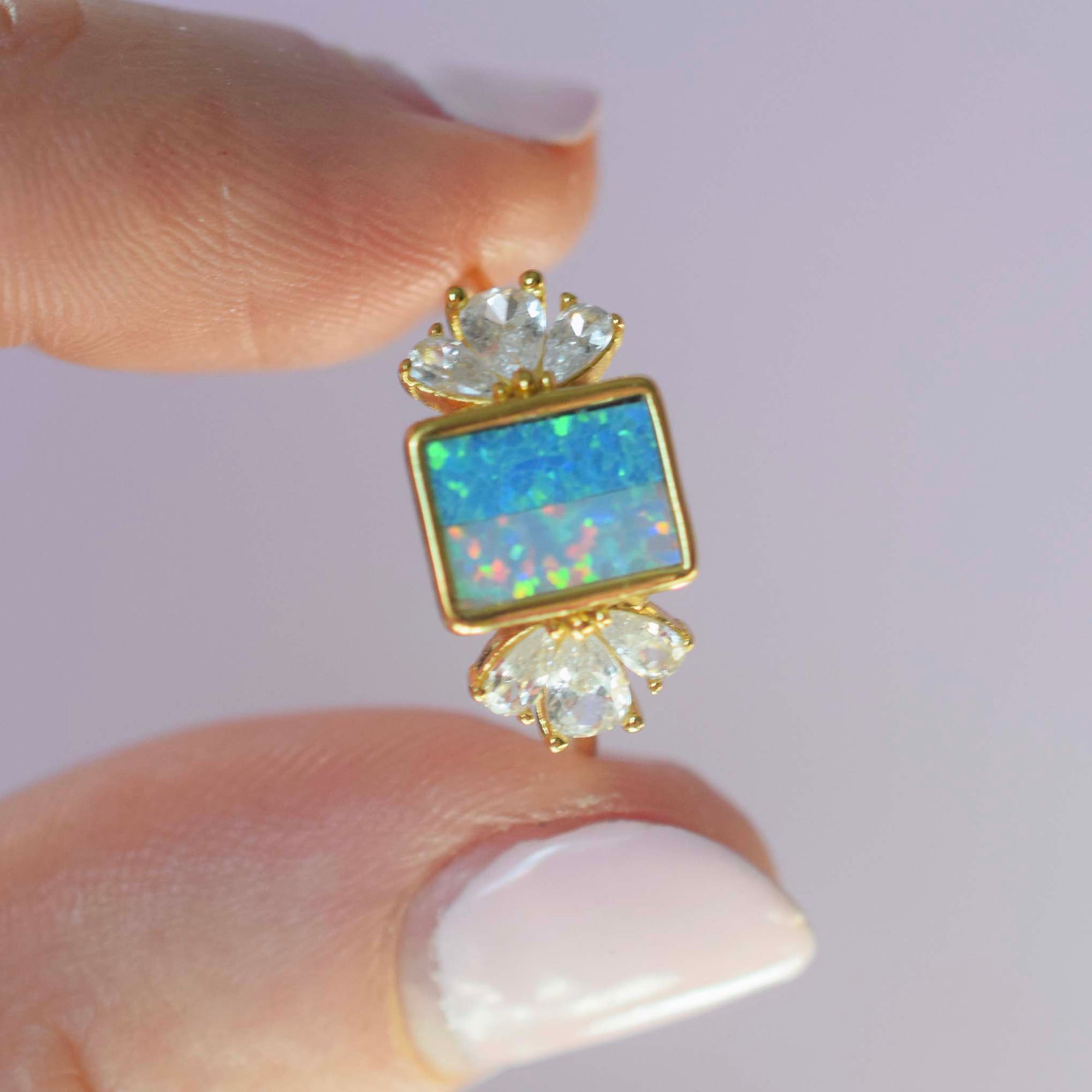 Opal Ombre Empress Ring