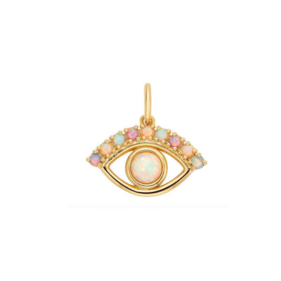 Opal Ombre Evil Eye Charm