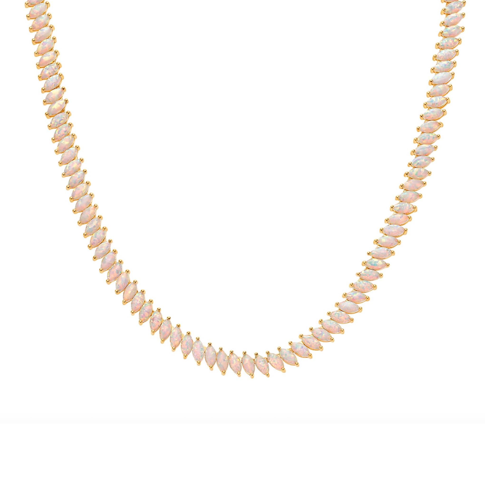 Opal Fiare Tennis Necklace - La Kaiser