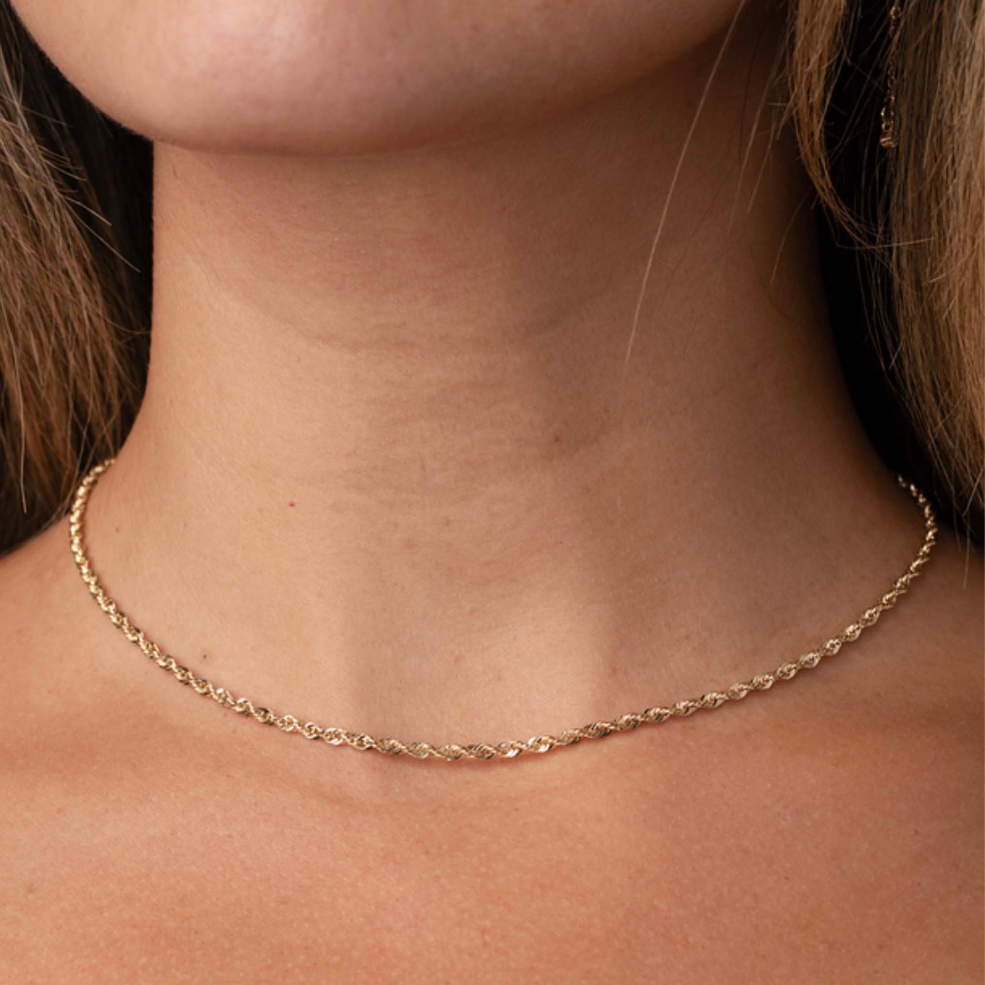 10kt French Rope Amor Pendant