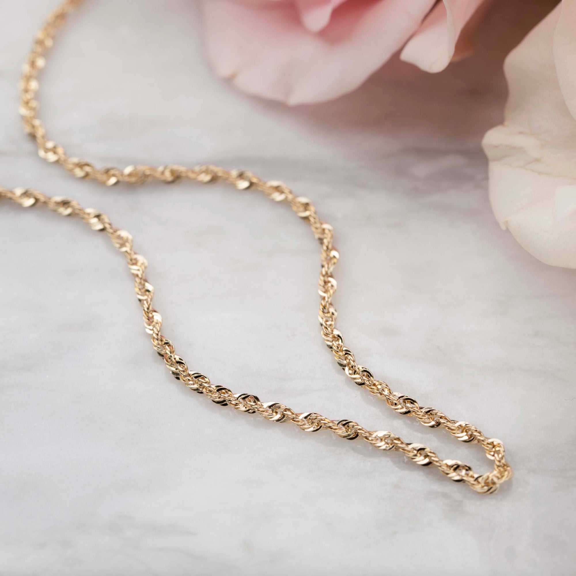 10kt French Rope Amor Pendant